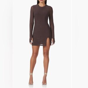 AFRM
Lasso Rhinestone
Embellished Long Sleeve
Minidress
